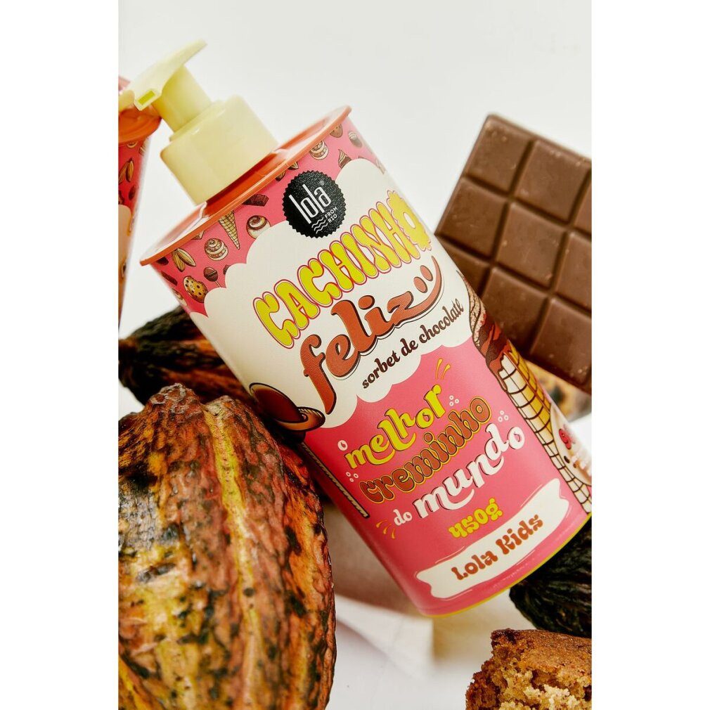 Lola Cosméticos Haarpflege-Set Lola Cosmetics Happy Cachinho Chocolate Haarstylingcreme 450Gr.