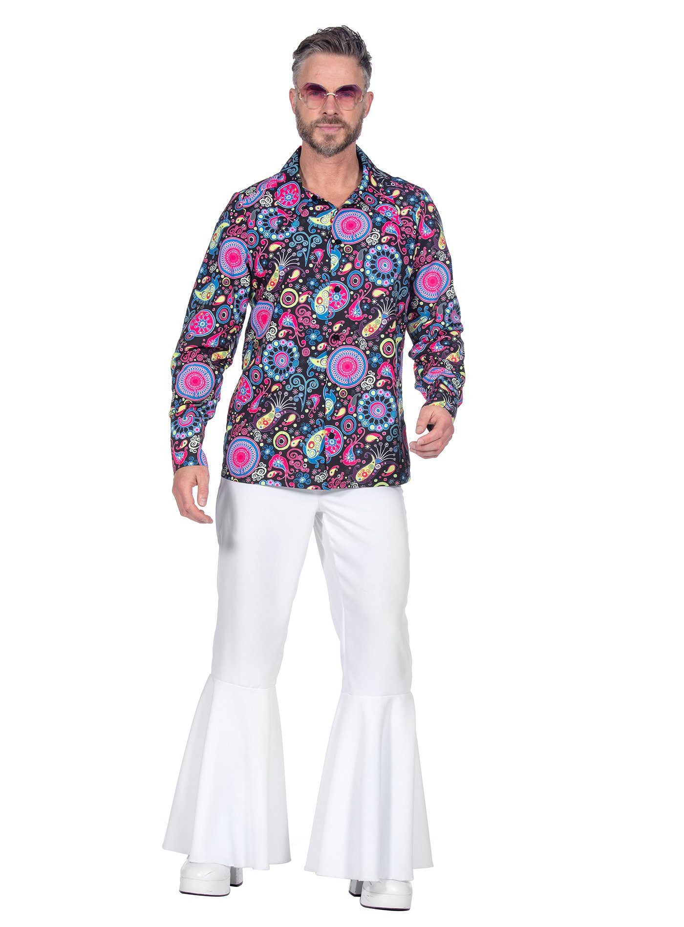 Metamorph T-Shirt 70er Jahre Hemd Plankton Paisley Für Schlager- und Mottop günstig online kaufen