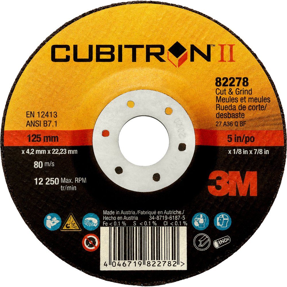 3M Schruppscheibe 3M 81152 Cubitron™ II Cut & Grind T27 Schruppscheibe Durchmesser 150 m, Ø 150.00 mm