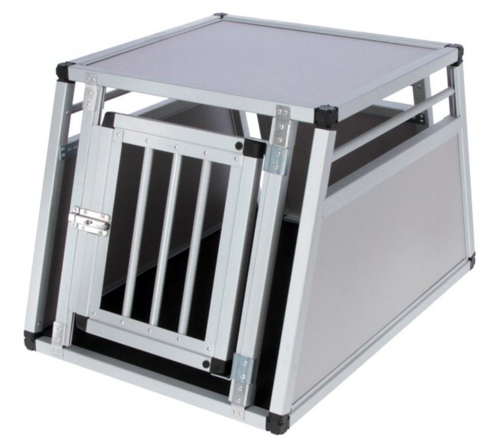 Kerbl Tiertransportbox Alu-Transportbox Barry 77 cm x 55 cm x 50 cm 80585