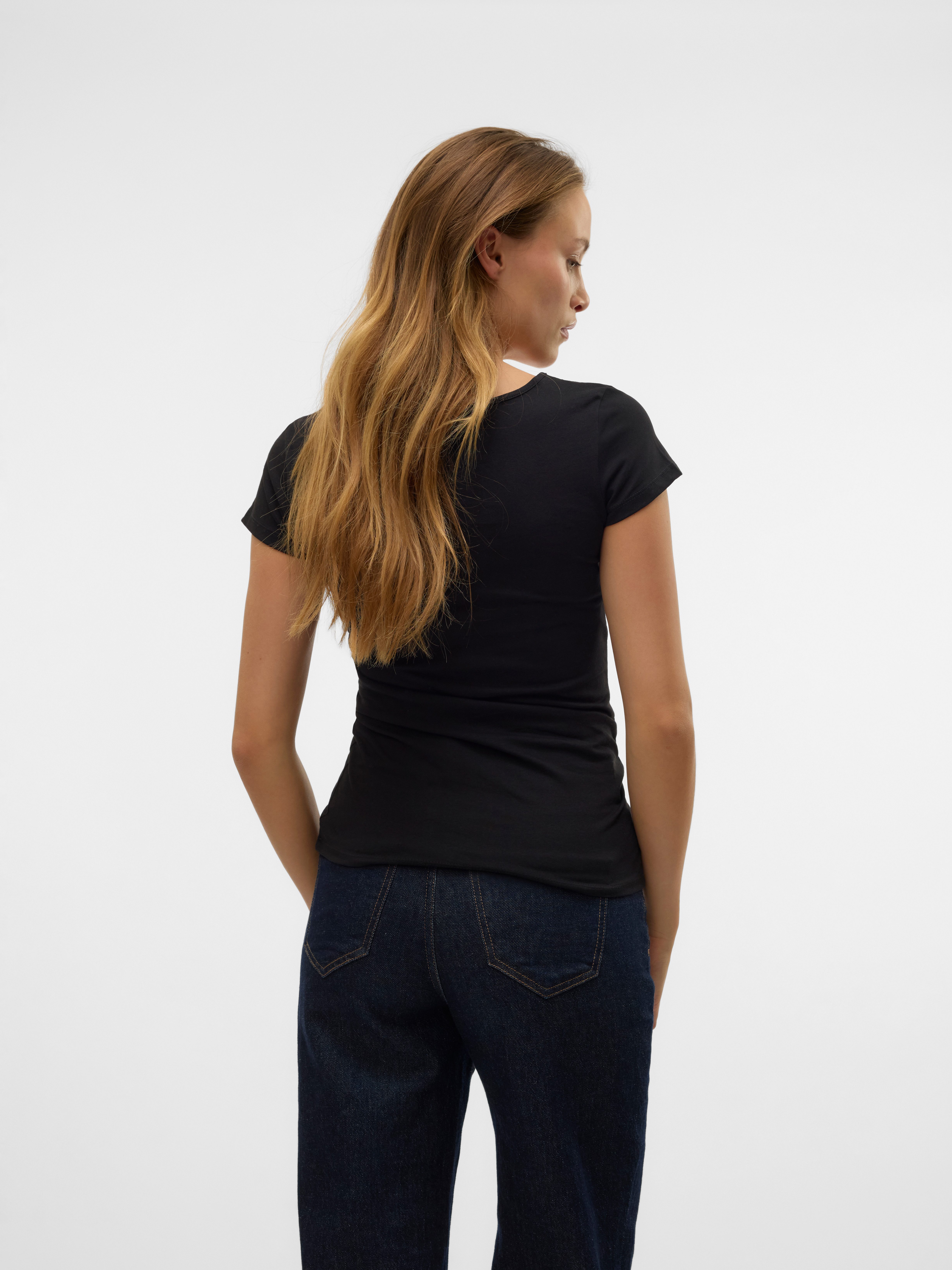 Vero Moda Rundhalsshirt VMMAXI MY SOFT SS U-NECK – Bild 4 von 5