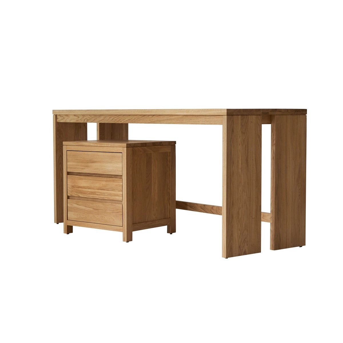 Tikamoon Schreibtisch Schreibtisch Eden aus massivem Eichenholz 160