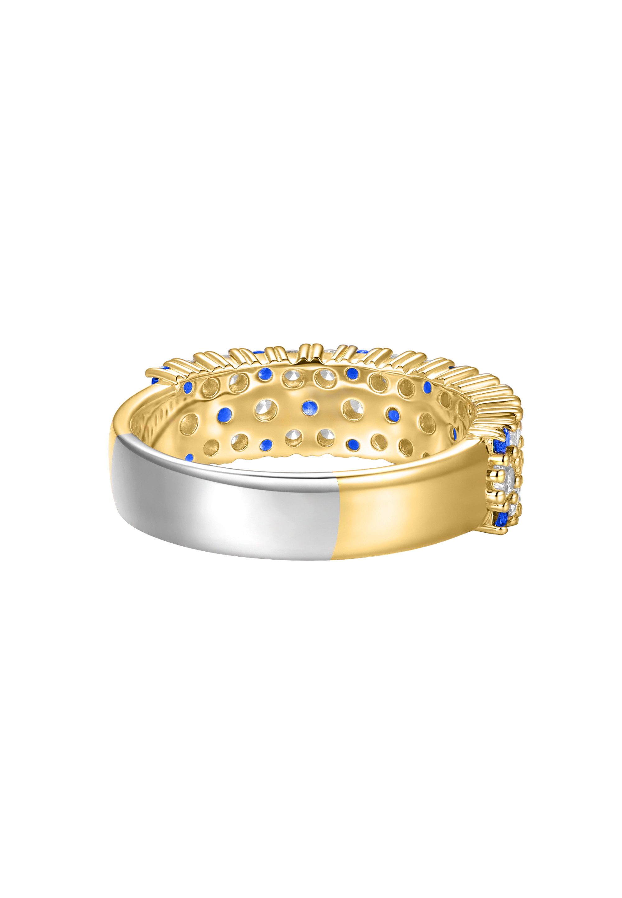 NANA KAY Fingerring Colour Love, mit farblosem Stein und mit blauem Stein