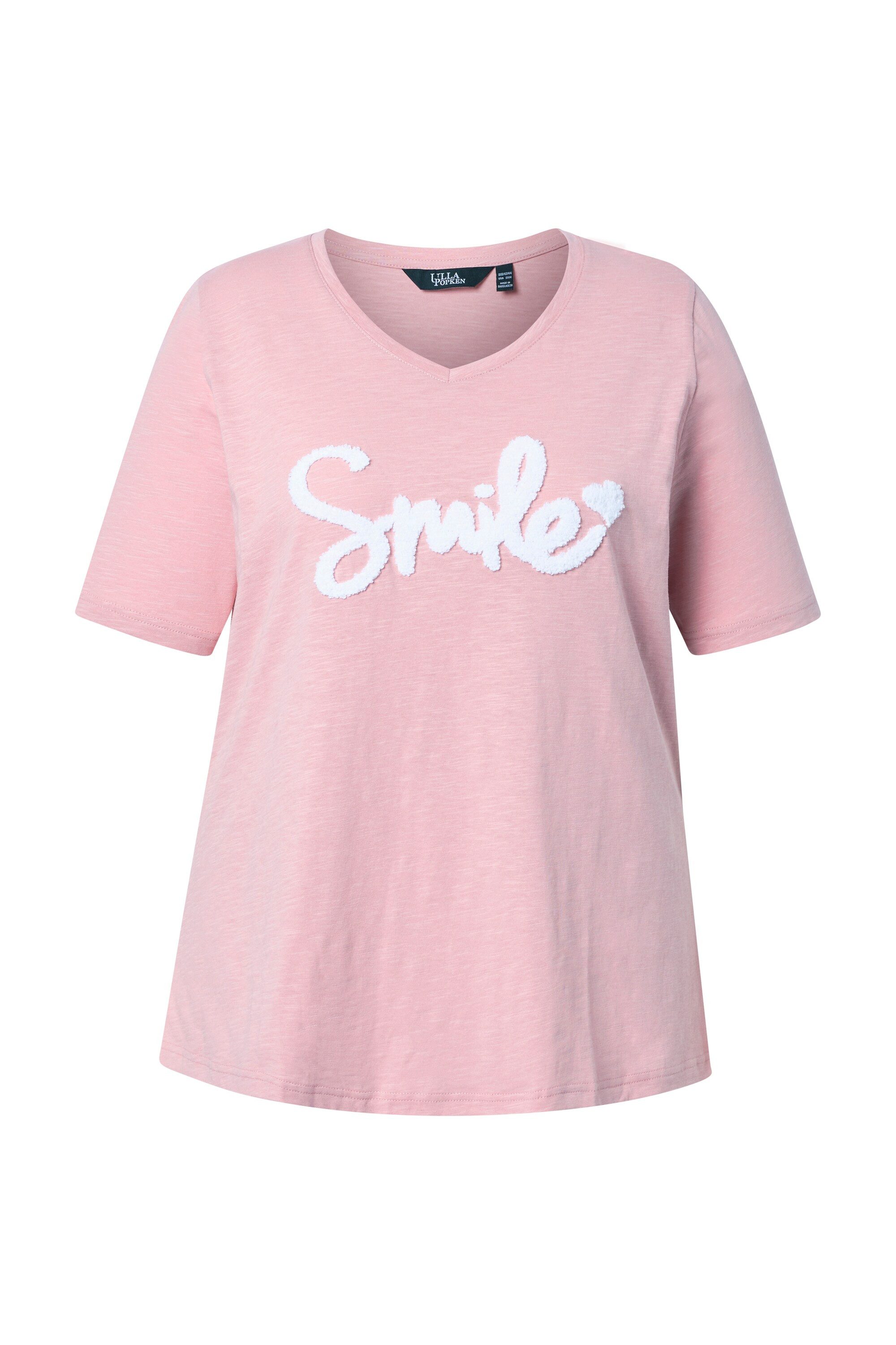 T-Shirt T-Shirt Smile Classic V-Ausschnitt Halbarm