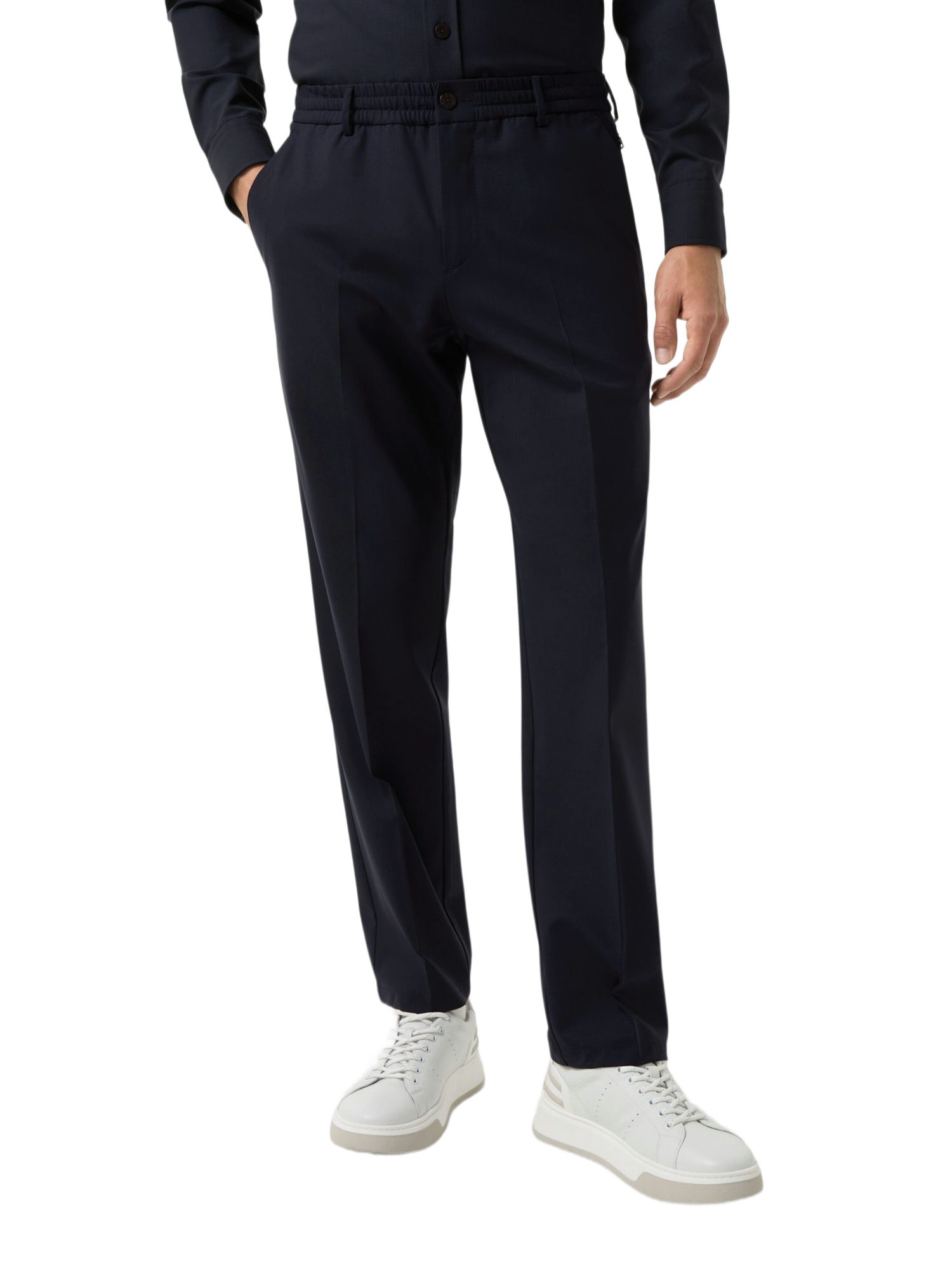BOGNER Stoffhose blau,Casual,Baumwolle,Unifarben,Regular Fit,Mittel