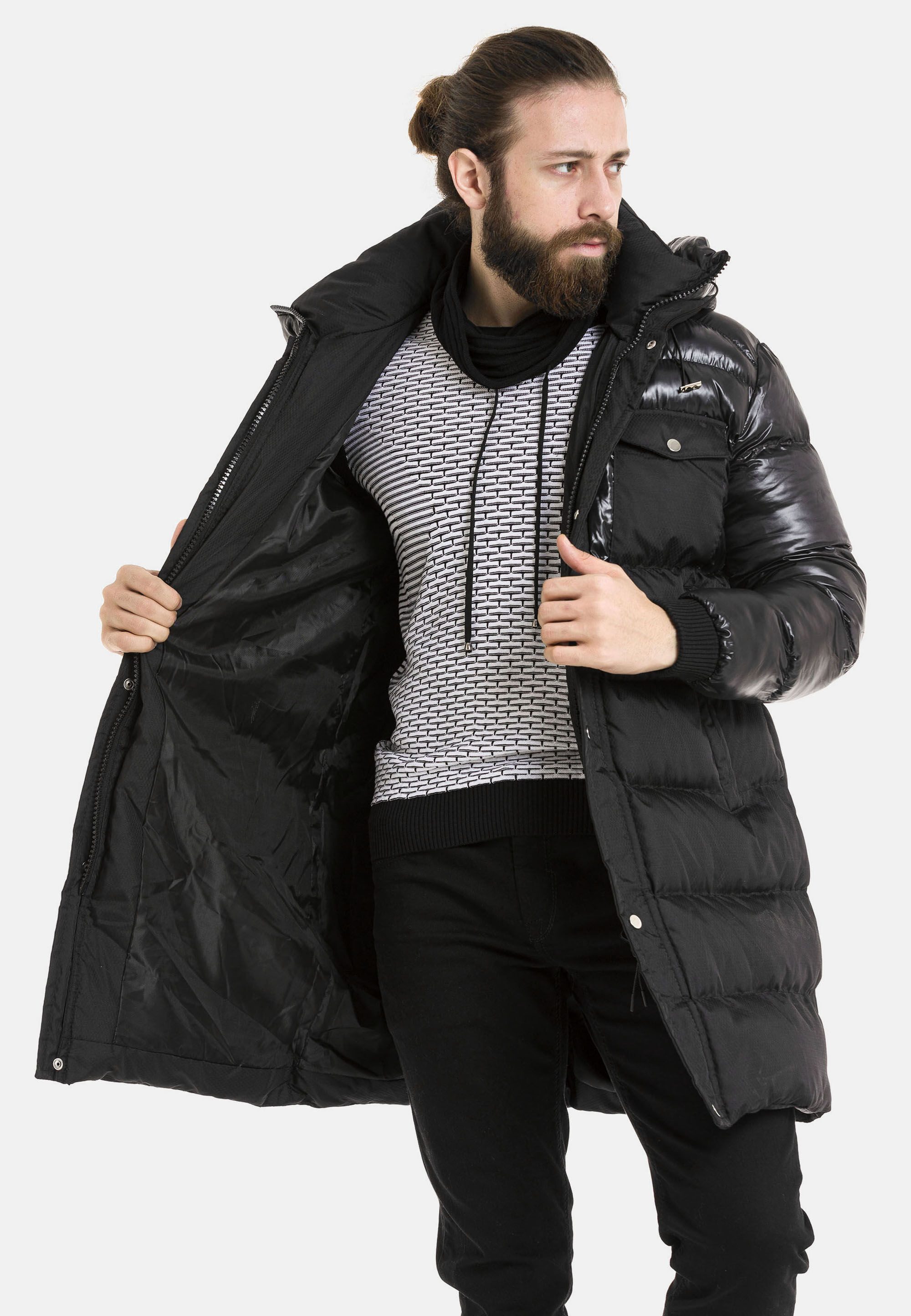Cipo & Baxx Winterjacke Jacke mit Kapuze