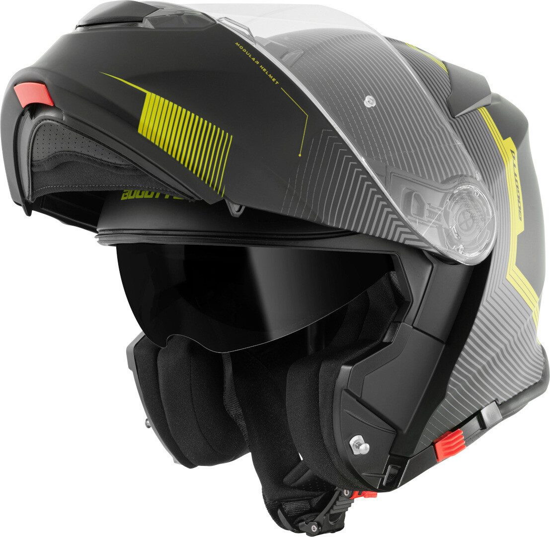 Bogotto Motorradhelm H271 Wayke Klapphelm, Sonnenvisier, Pinlock, Klapphelm, ECE 22.06