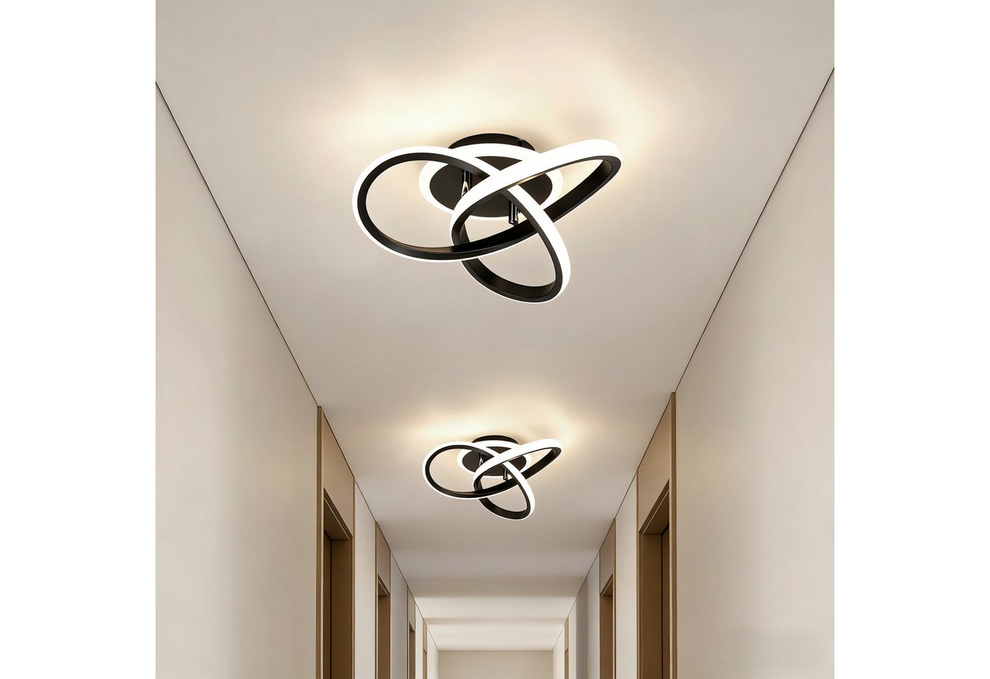 BlingBin LED Deckenleuchte 21W 2100LM Deckenlampe, Kreatives Blumendesign Deckenbeleuchtung, Speicherfunktion, LED fest integriert, Warmweiß, Kaltweiß, Neutralweiß, Blumen Lampe für Wohnzimmer Esszimmer Kinderzimmer