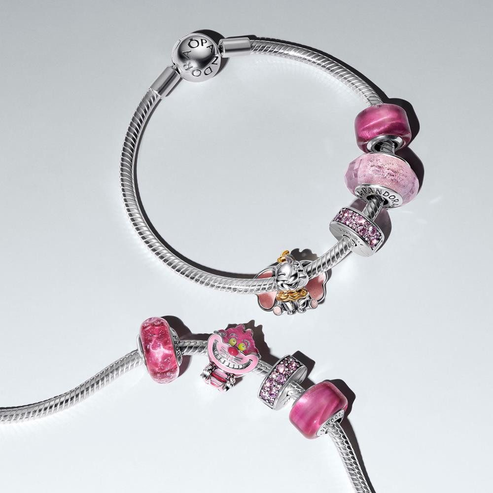 Pandora Charm-Einhänger PANDORA Disney Dumbo Slide-Charm aus 925er Silber mit Emaille