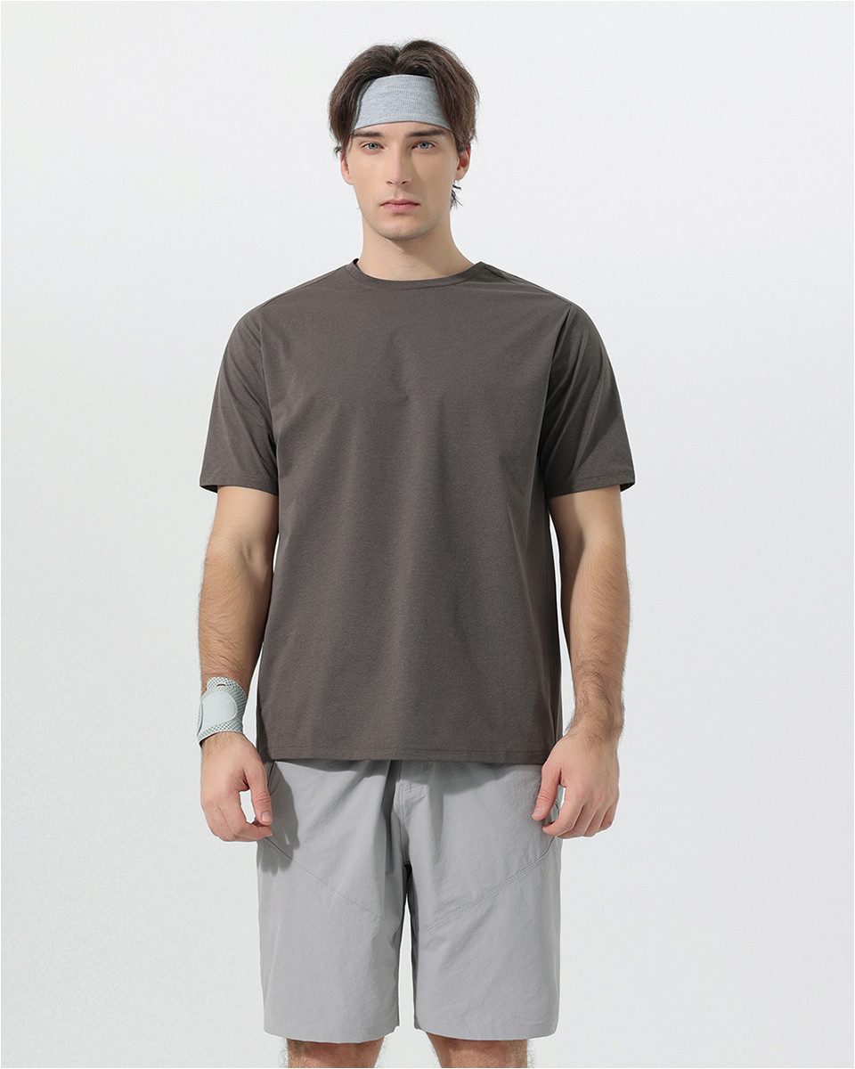 YOUTHUP T-Shirt Herren T-Shirt mit Schnelltrocknung UV-Schutz für Sport Outdoor