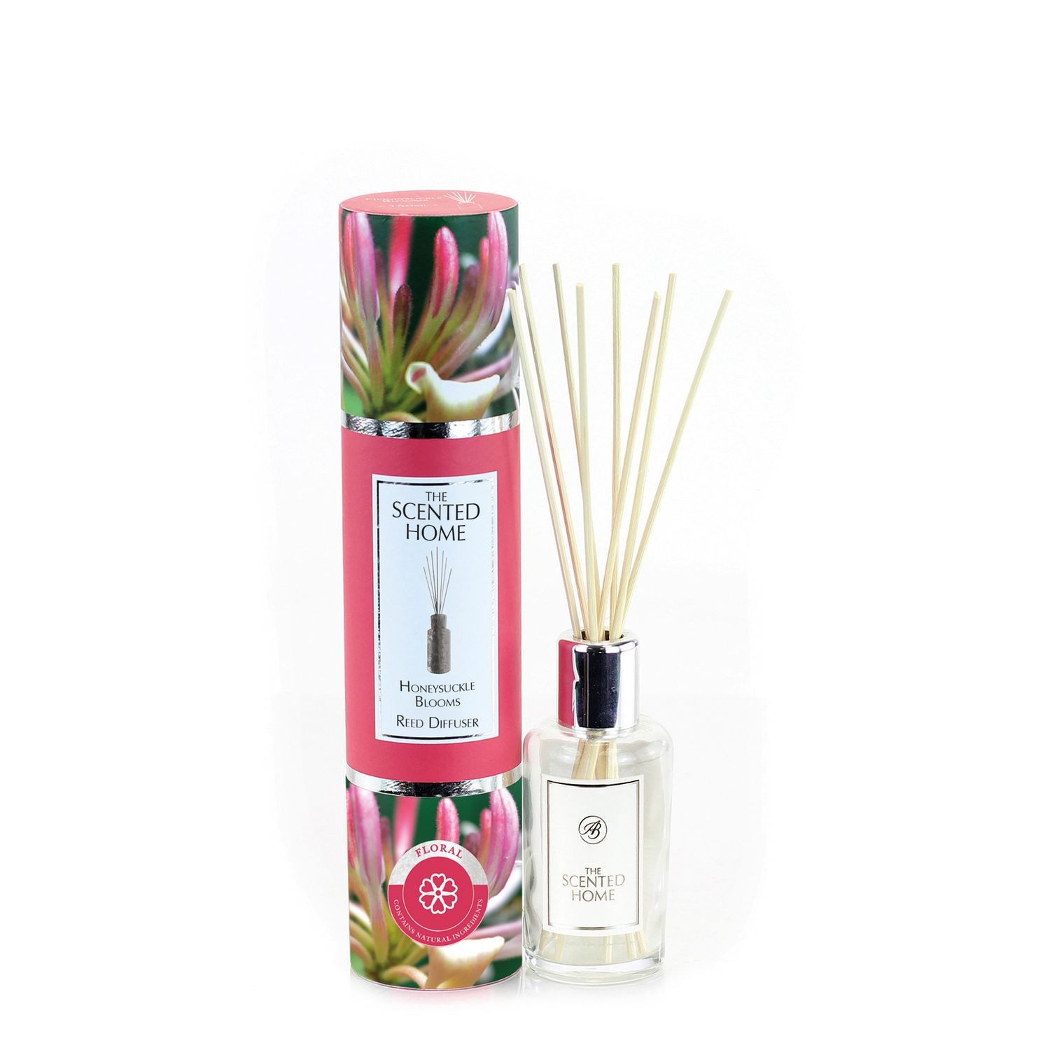 Ashleigh & Burwood Raumduft Honeysuckle Blooms (1-St), Raumduft mit Rattanstäbchen 150 ml
