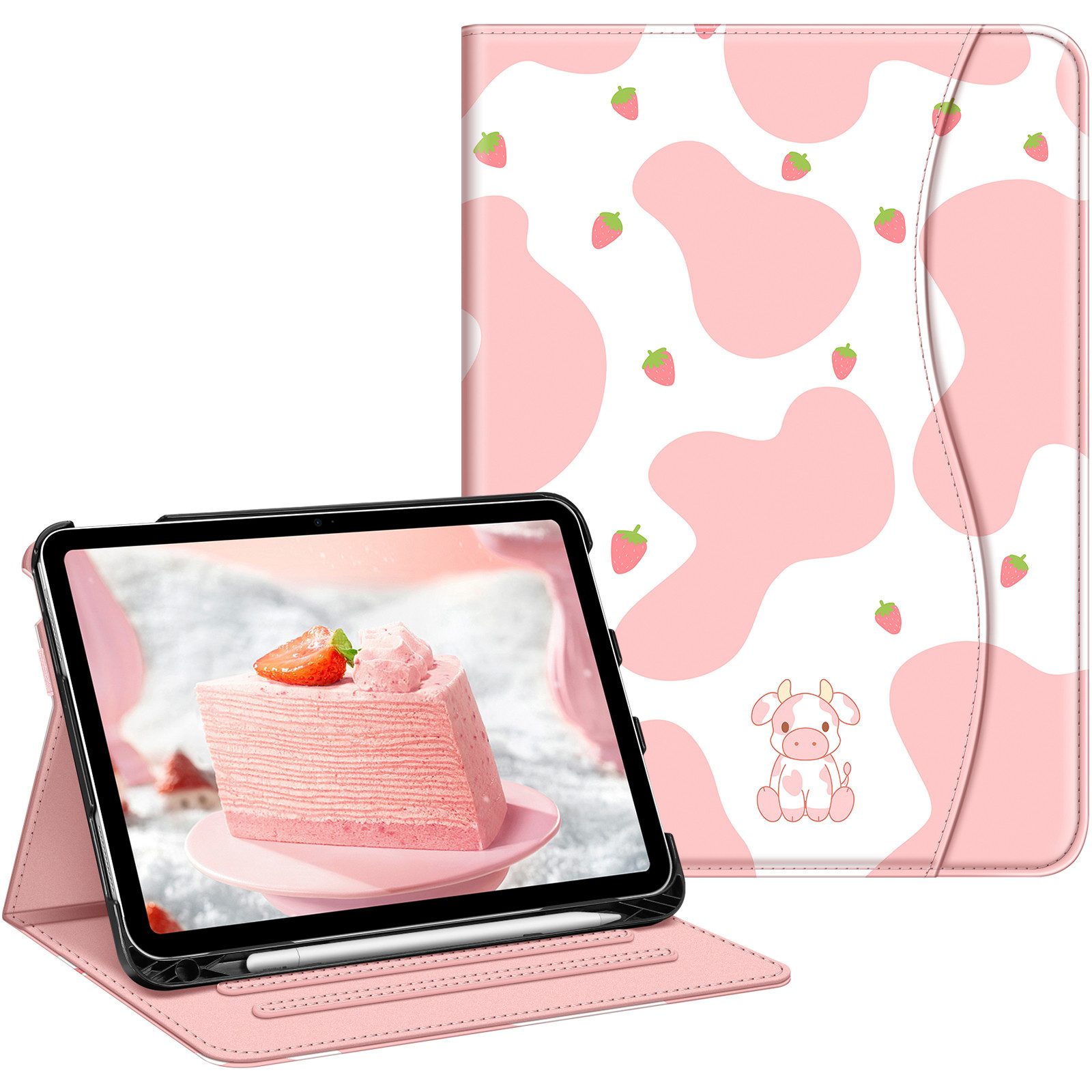 Fintie Tablet-Hülle für iPad 11. Generation 11'' 2025, iPad 10 Generation 10.9'' 2022, Multi-Winkel Folio mit Stifthalter, Dokumentenfach, Auto Schlaf/Wach