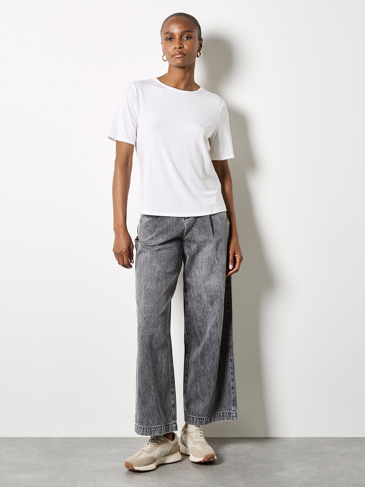 Apricot T-Shirt Basic T-Shirt aus elastischem Material günstig online kaufen