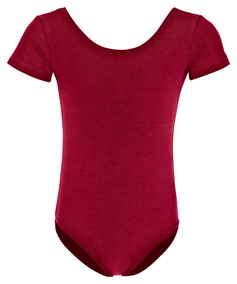 tanzmuster Body Ballettbody Sally aus weicher Baumwolle Kurzarm Trikot fürs Kinder Ballett