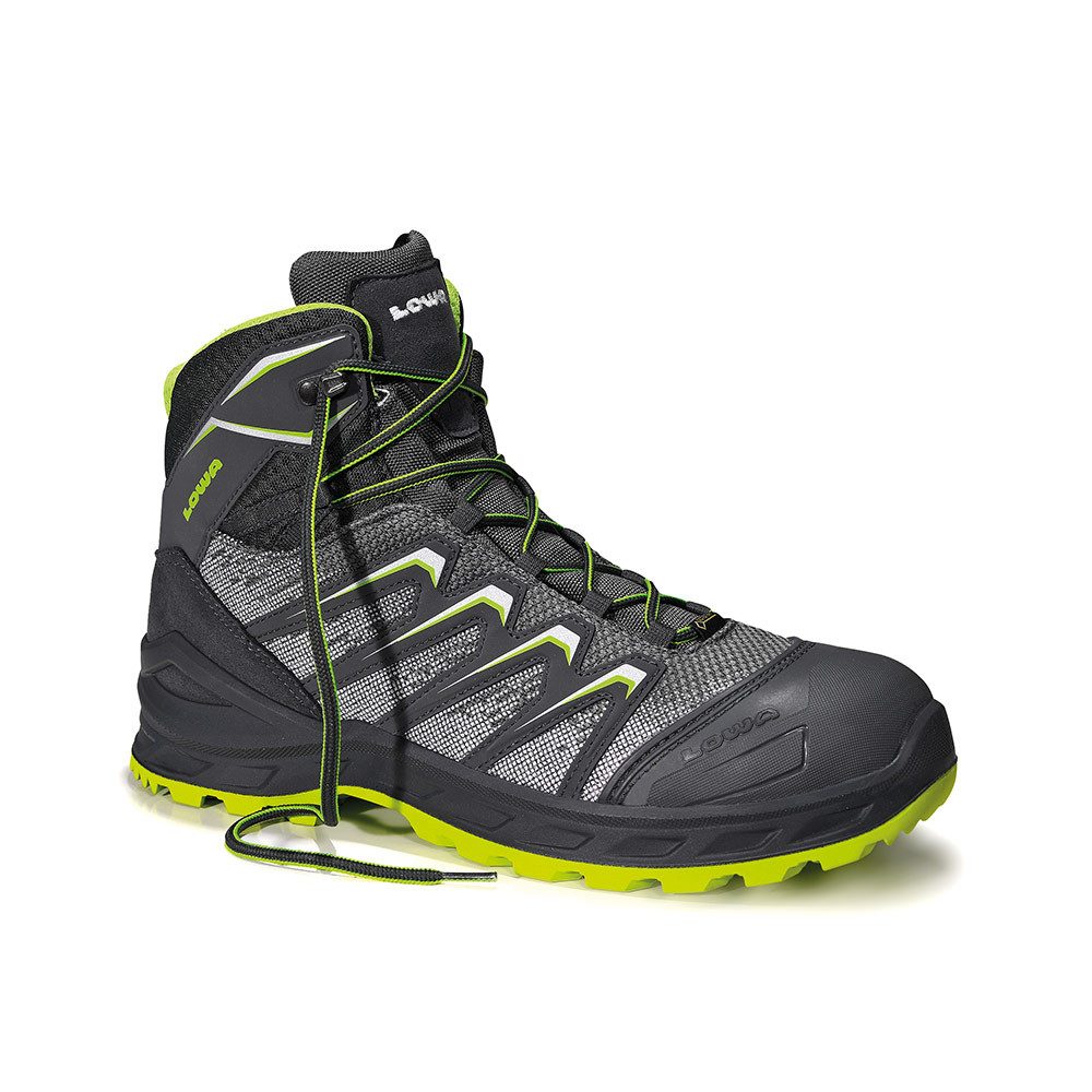 ELTEN LOWA Sicherheitsstiefel LARROX Work GTX grey Mid S3 CI 5464 Arbeitsschuh GORE-TEX (wasserdicht),Überkappe