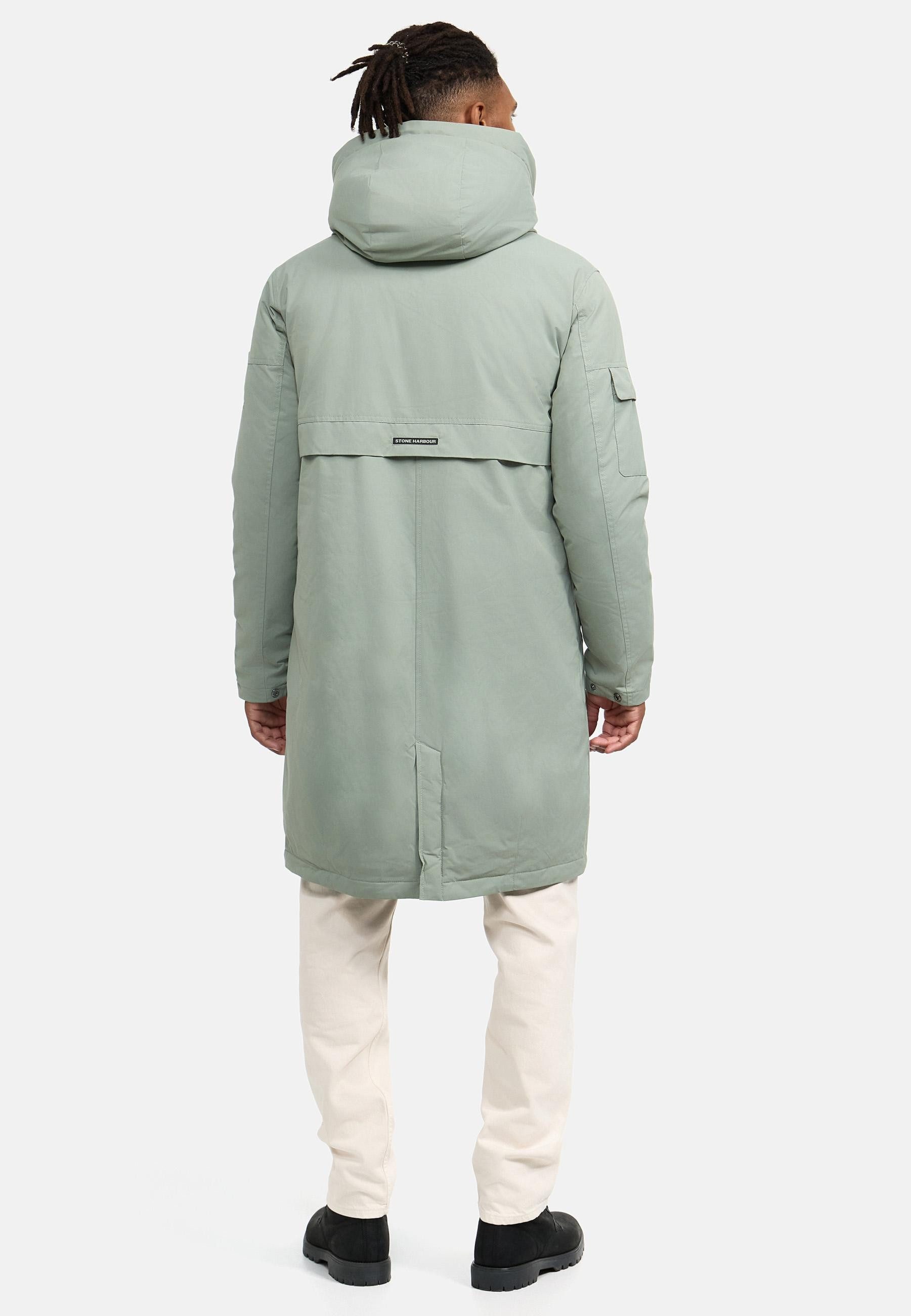 Stone Harbour Wintermantel Cyriaan XX Langer Herren Winterparka mit großen Eingrifftaschen