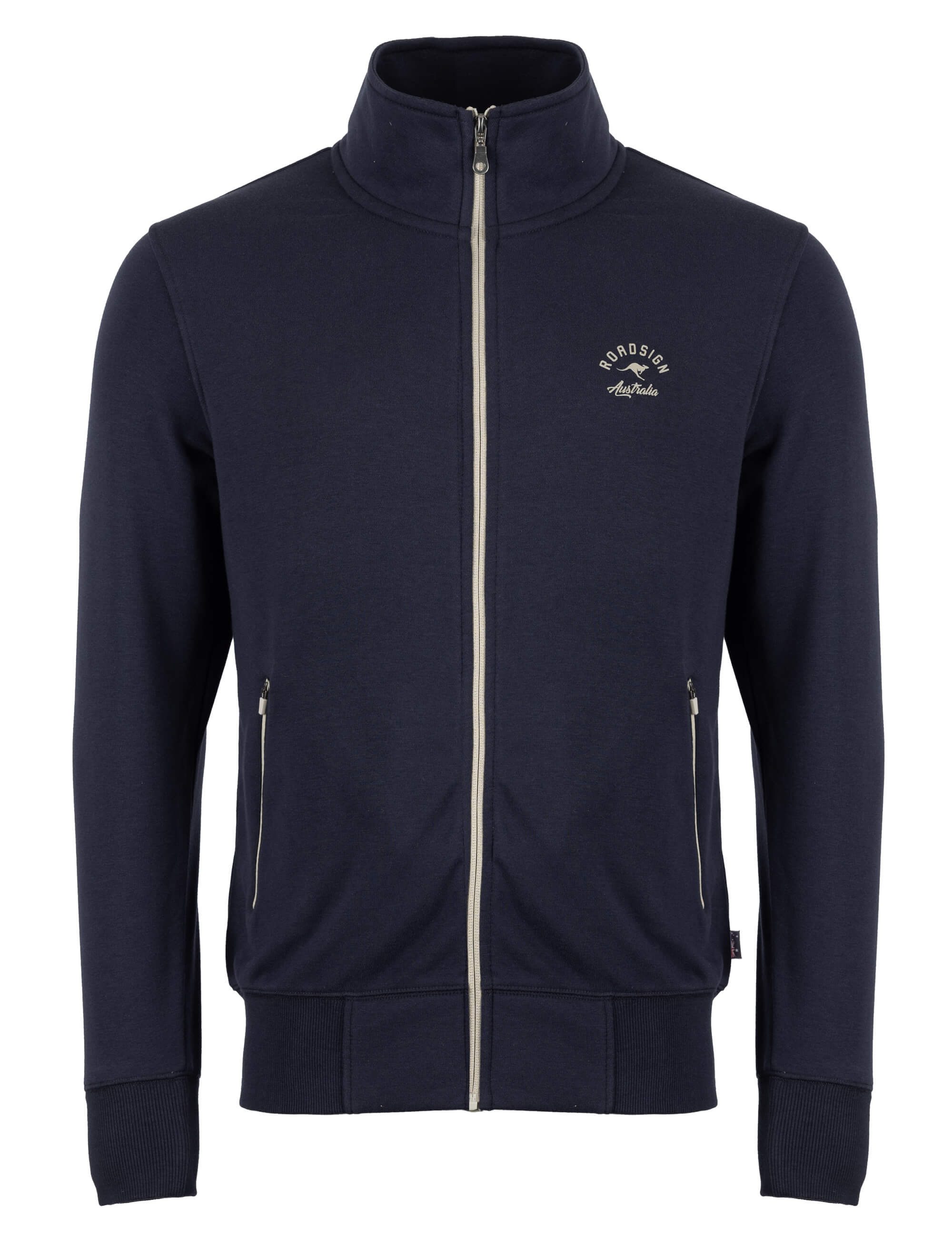 ROADSIGN australia Sweatjacke Harbor Zip (1, 1-tlg., 1) mit Stehkragen & Reißverschluss, Baumwollmischung, sportlicher Stil
