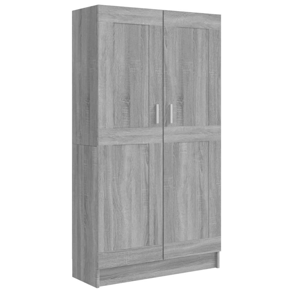 furnicato Bücherregal Bücherschrank Grau Sonoma 82,5x30,5x150 günstig online kaufen
