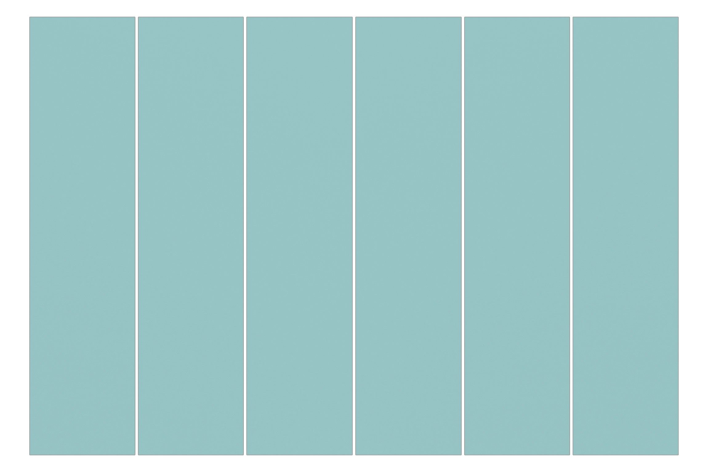 Bilderdepot24 Schiebegardine modern Flächenvorhang blickdicht Pastelltürkis günstig online kaufen