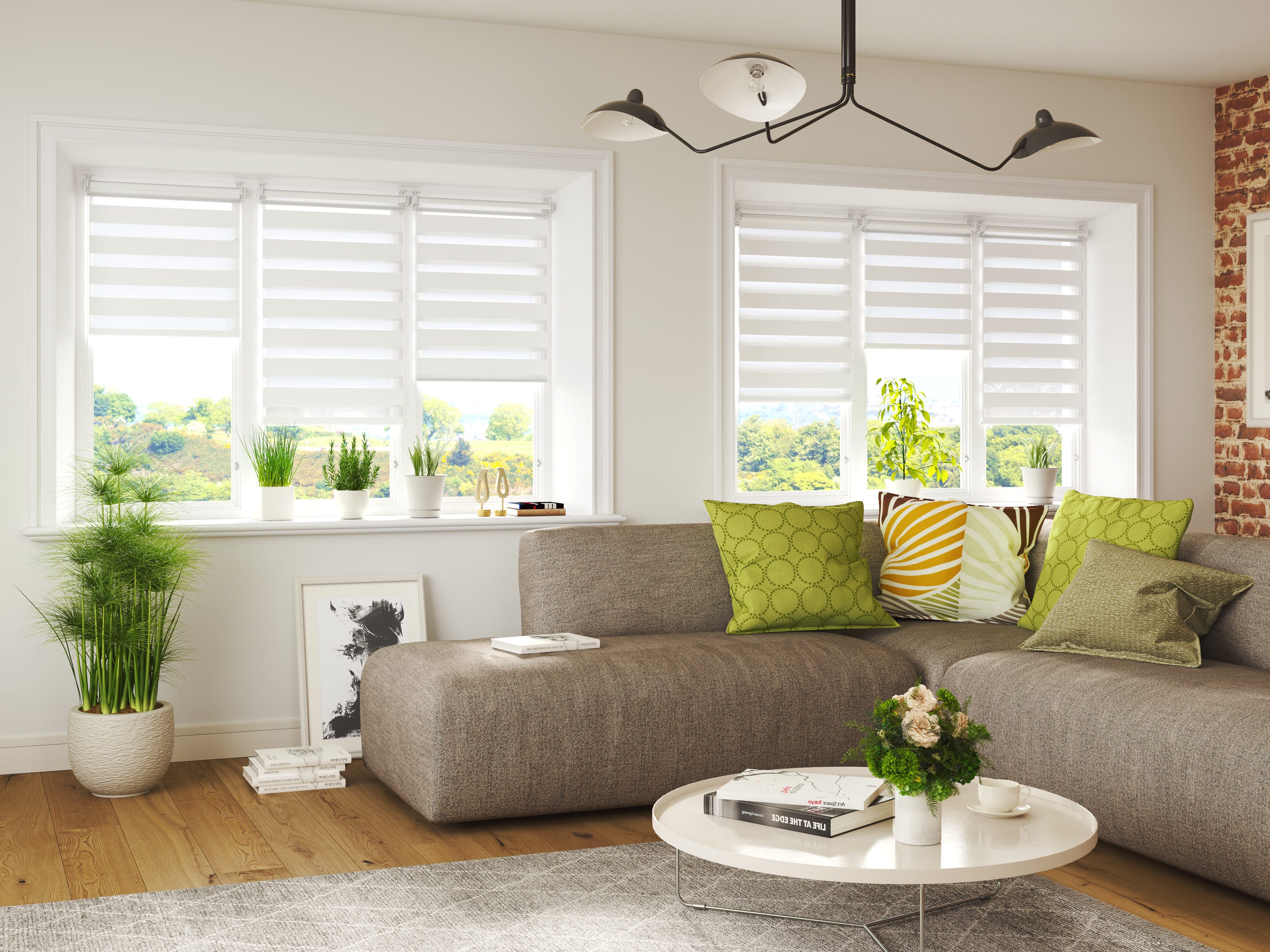Doppelrollo Klemmfix ohne Bohren Rollos für Fenster und Tür Seitenzugrollo, Sonello, blickdicht, ohne Bohren, freihängend, Klemmfix, 30cm x 100cm Lila Duo Rollo – Bild 3 von 5