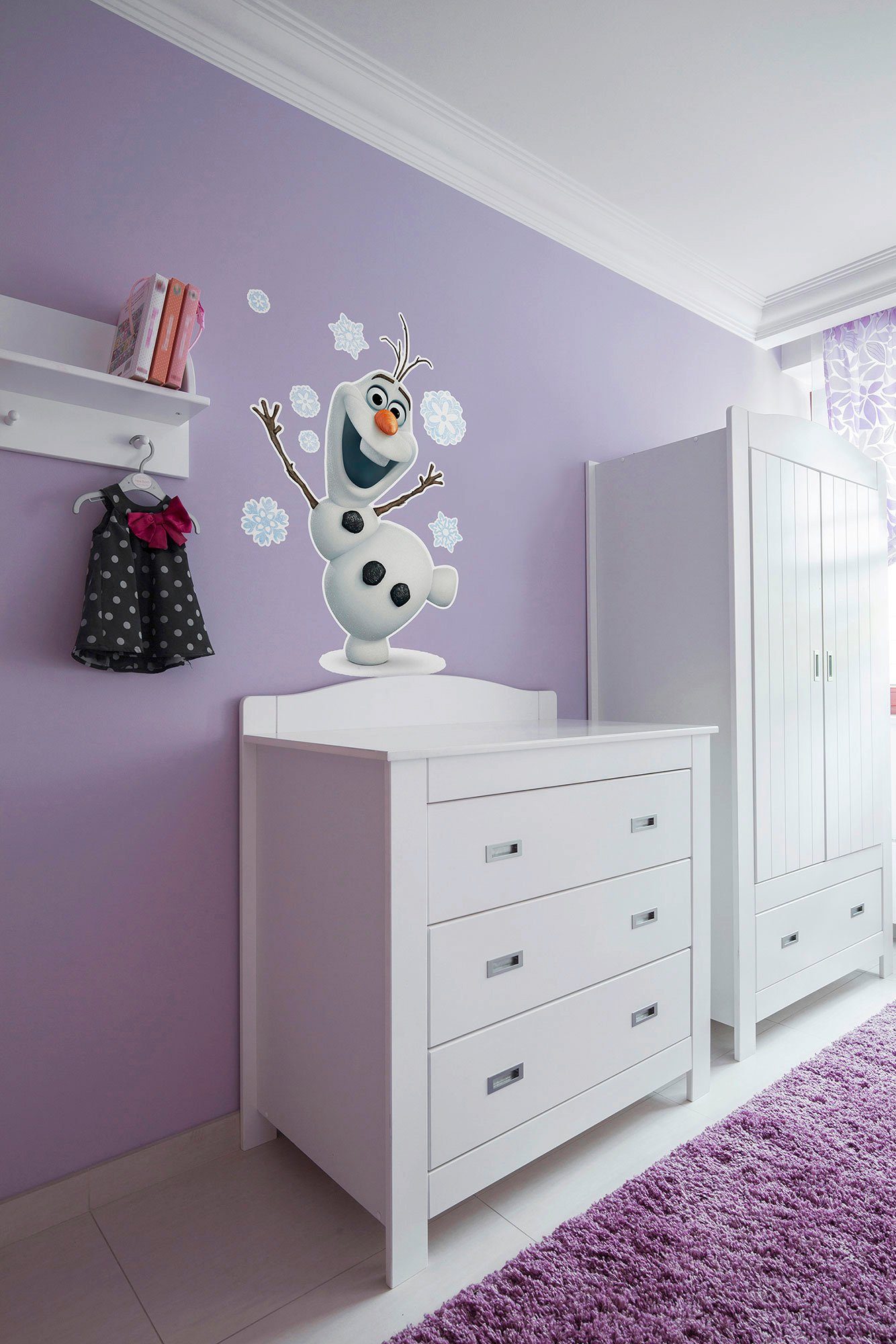 Komar Wandtattoo Olaf - Größe 50 x 70 cm (9 St), selbstklebend, Wandsticker, Kinderzimmer