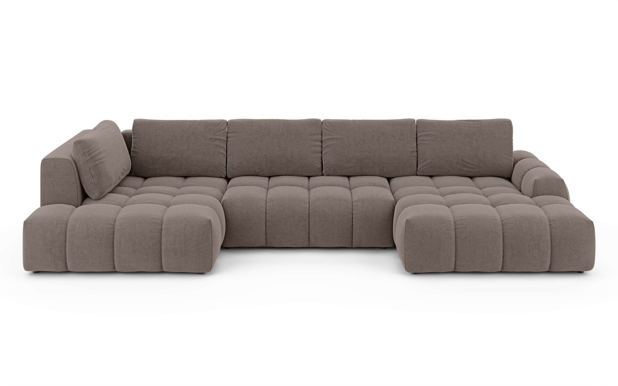 OTTO home Wohnlandschaft AZITA U-Form, Breite 363 cm - OTTO. Verlässliche Qualität., wahlweise als Schlafsofa mit Bettkasten, Bubble-Optik – Bild 2 von 5