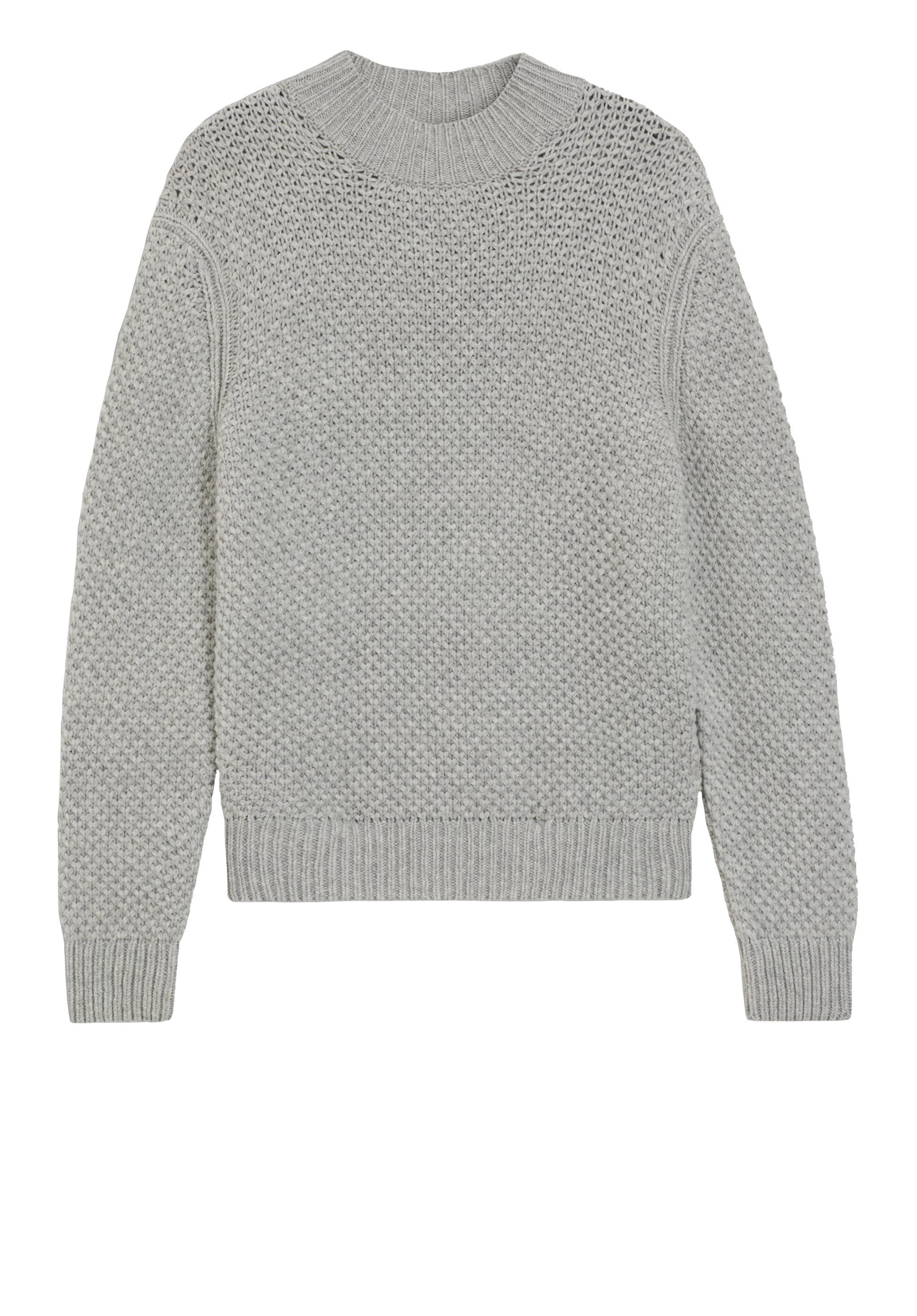 BOSS Strickpullover aus Schurwolle mit strukturiertem Strickmuster (1-tlg)
