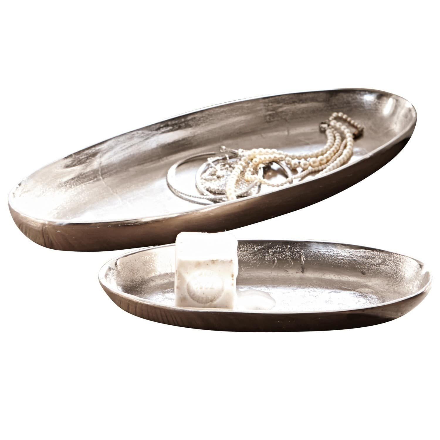 Mirabeau Dekoschale Schalen 2er Set Marné antiksilber günstig online kaufen