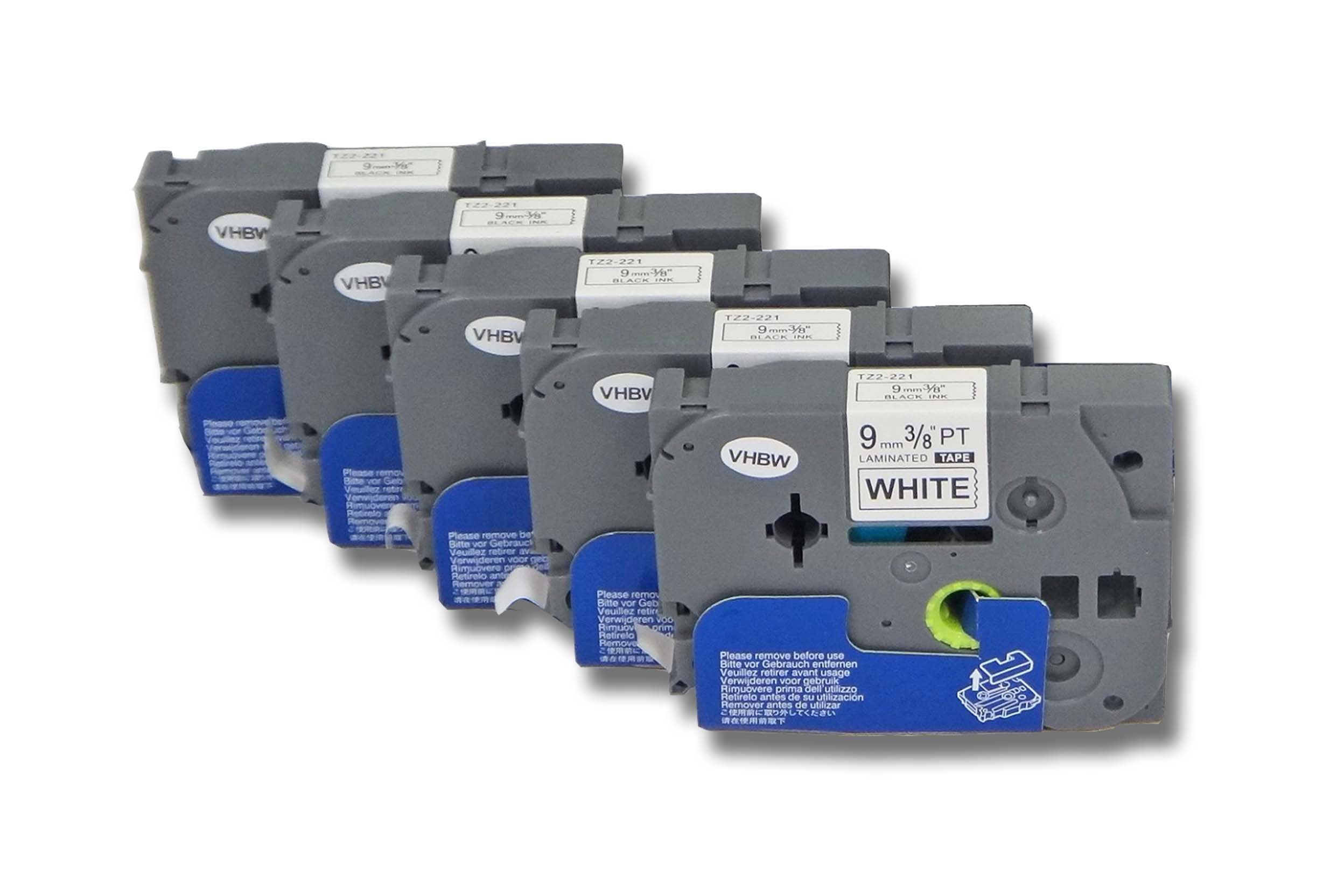 vhbw Beschriftungsband, passend für Kompatibel mit Brother P-Touch E100VP, H100LB, H100R, P700 Drucker & Kopierer Etikettendrucker