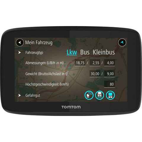 TomTom GO Professional 520 LKW-Navigationsgerät (Europa (48 Länder), inklusive lebenslanger Kartenupdates)