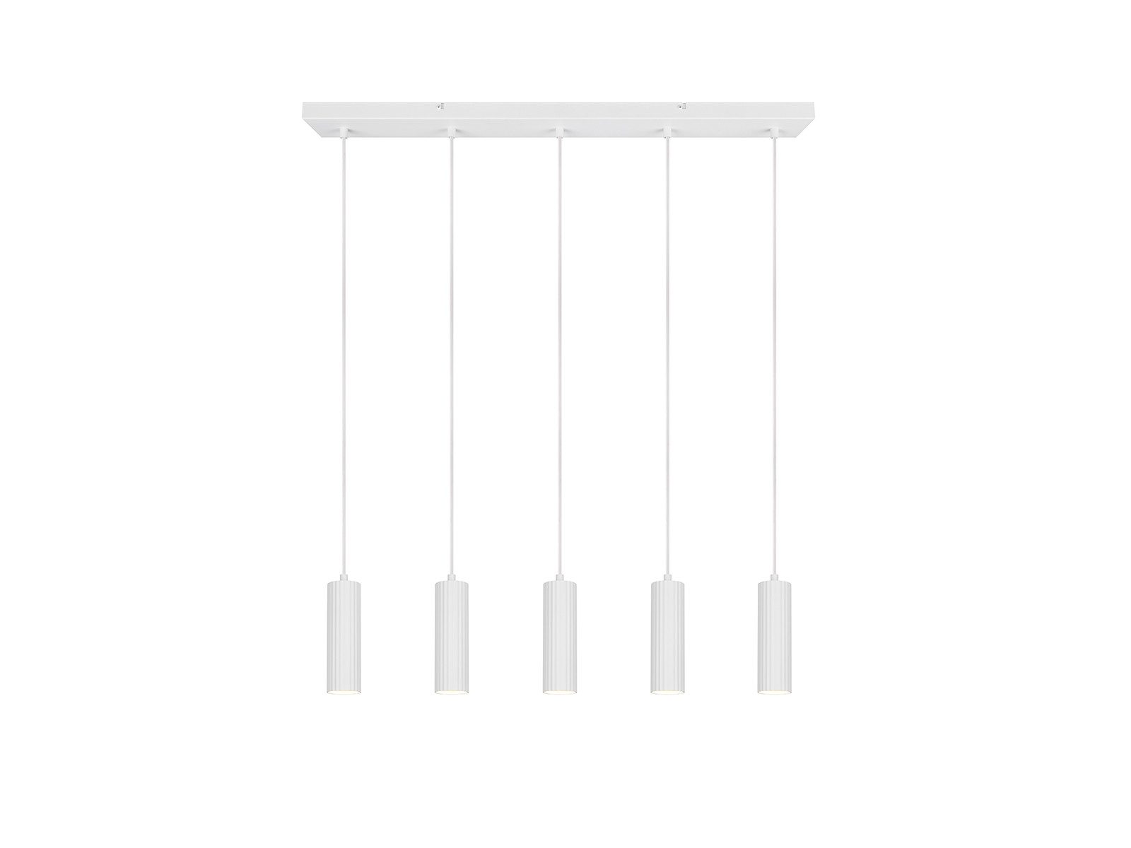 TRIO Leuchten LED Pendelleuchte, Dimmfunktion, LED wechselbar, Warmweiß, mehrflammig aus Metall über Esstisch & Kochinsel hängend, Breite 85cm