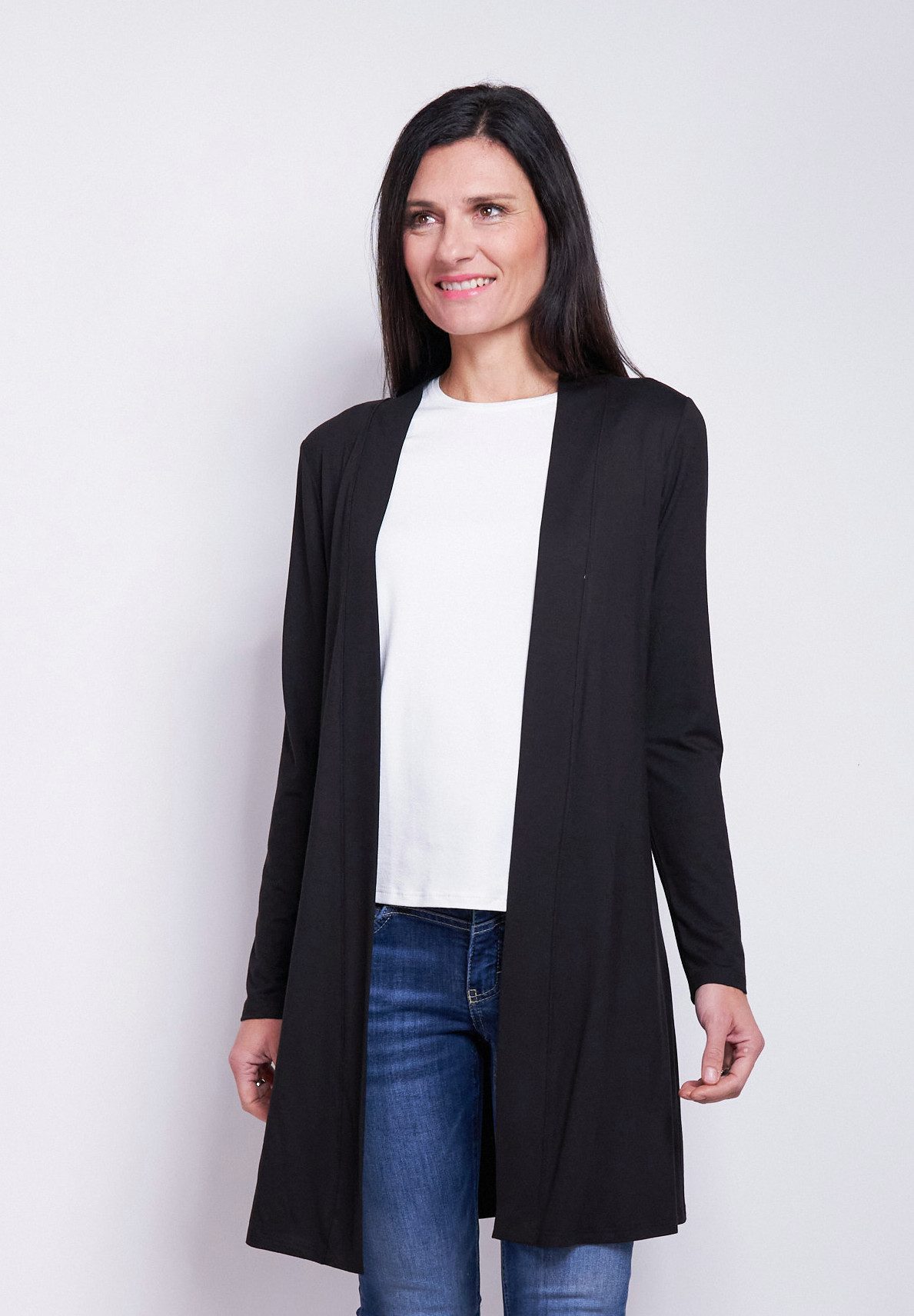 Seidel Moden Cardigan ohne Verschluss und aus Viskose MADE IN GERMANY