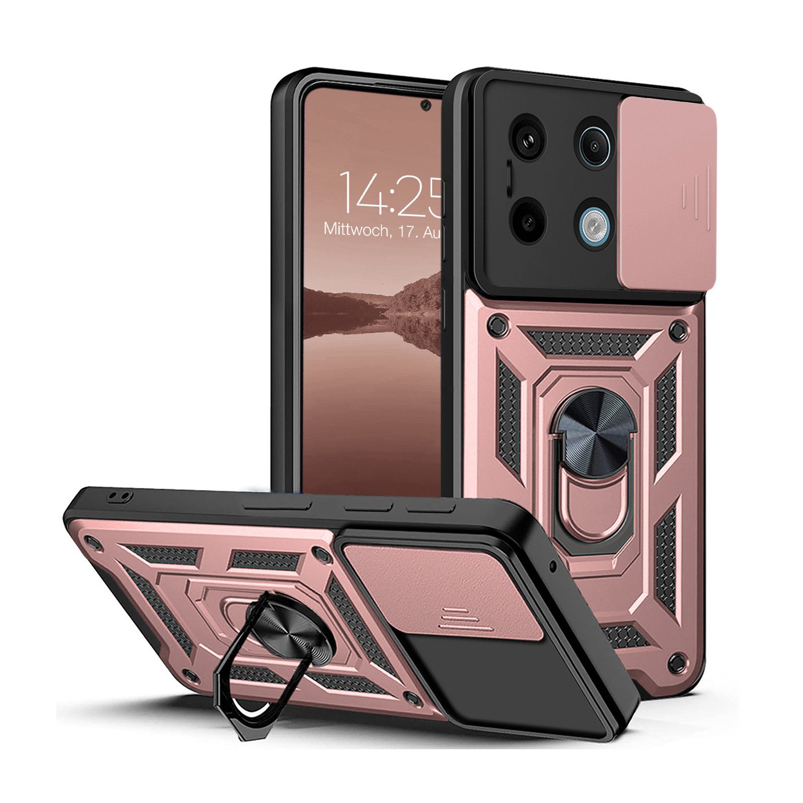 Tec-Expert Handyhülle Outdoor Cover Hülle für Xiaomi Redmi Note 13 Pro 5G 6.67 Zoll, 6.67", Premium Hülle mit Kameraschutz aus verstärktem Polycarbonat