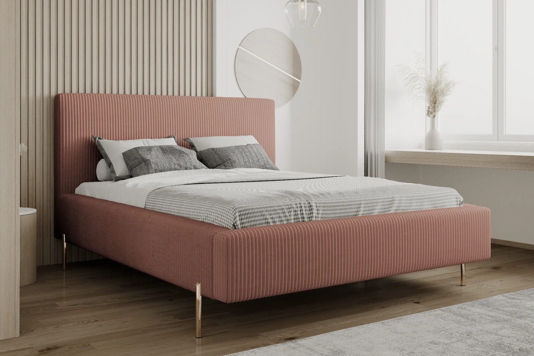 Parllo Polsterbett Cordstoff mit Stauraum Hubfunktion Bettkasten Metallrahmen gepolstert (Boxbett ohne Matratze in vielen Farben, 1-tlg., 120x200 140x200 160x200 180x200 200x200cm), Doppelbett Kopfteil Cord modern