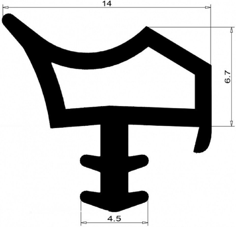 Einfach Dichtungen Türdichtband Innentürdichtung I 5m I Farbe Weiß