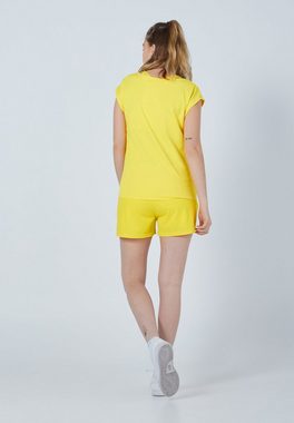 SPORTKIND Funktionsshirt Tennis Loose Fit Shirt Mädchen & Damen gelb