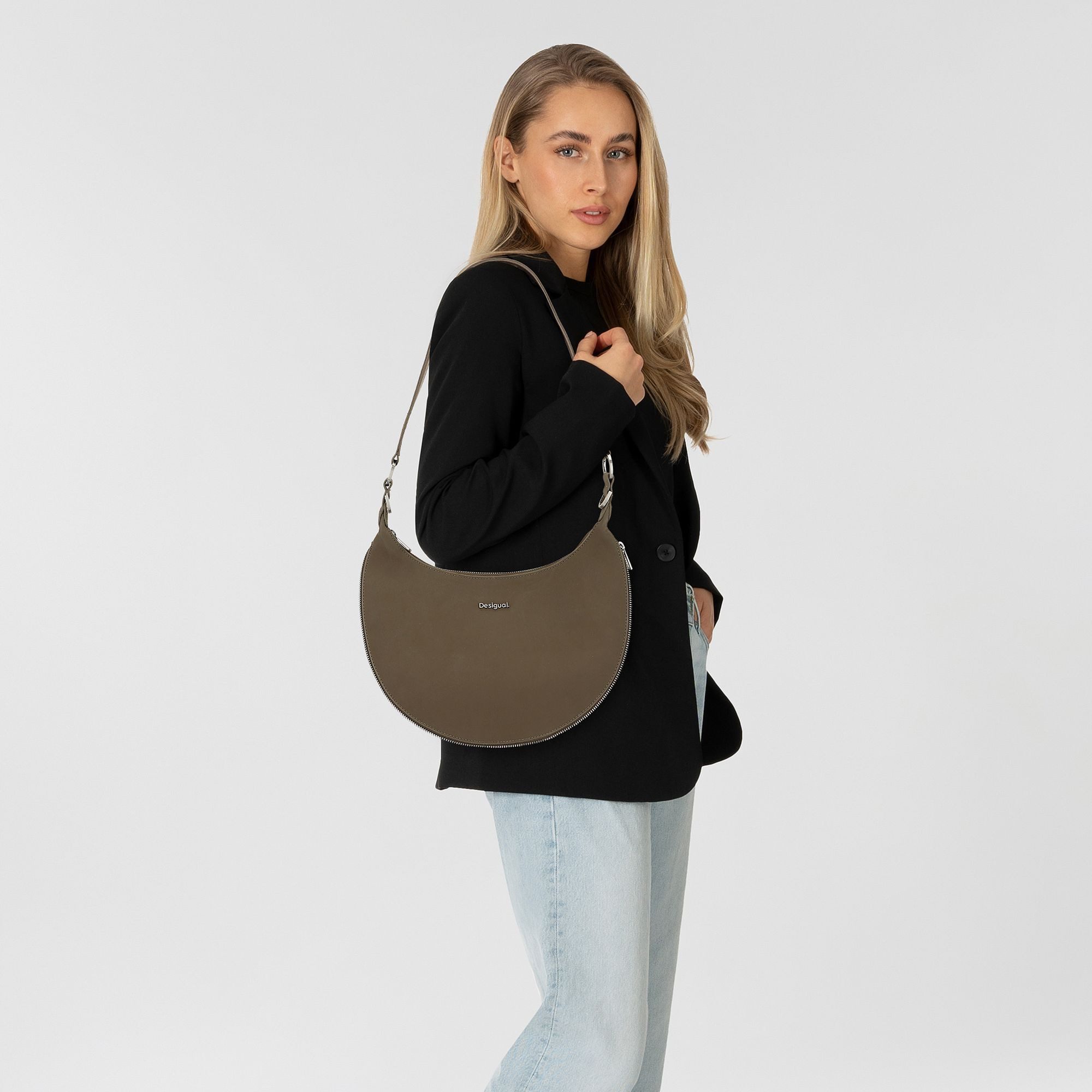 Desigual Schultertasche Delta, Polyurethan