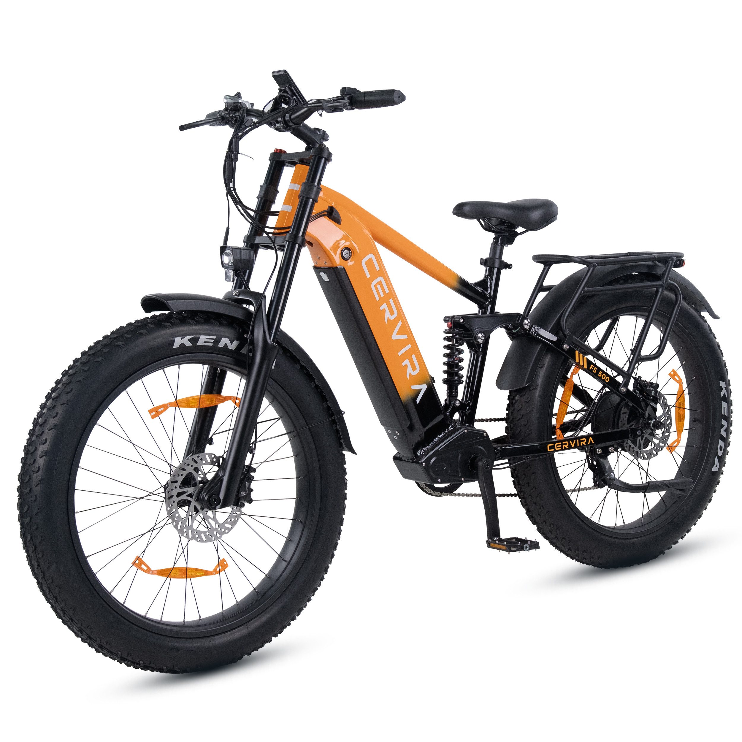 Vankel E-Bike Cityrad FS500 Elektrofahrrad 26” x 4 Damen u. Herren Pedelec 960Wh Max.144KM, Kettenschaltung, Heckmotor, 960 Wh, Pedelec, Elektrofahrrad E-Mountainbike für Erwachsene, E-bikes