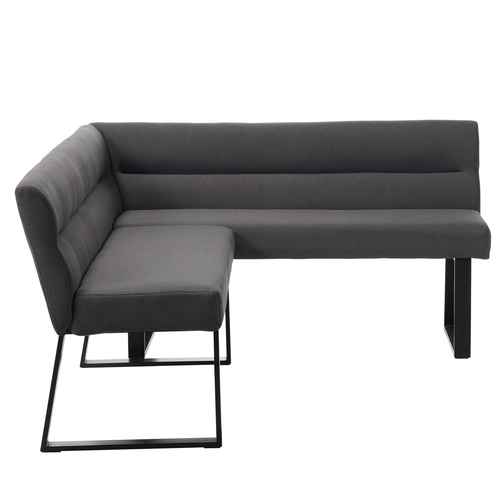 OTTO home Essbank Ivanna, schwarzes Metallgestell, Webstoff Bezug, Breite 193/152 – Bild 5 von 5