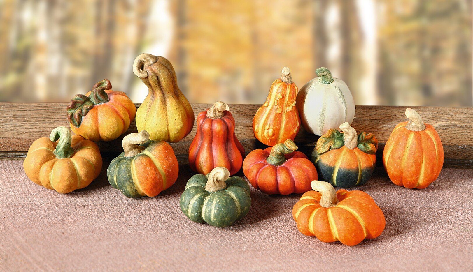 Home-trends24.de Dekofigur Kürbis Deko Figur Herbst Terracotta Figuren Hall günstig online kaufen