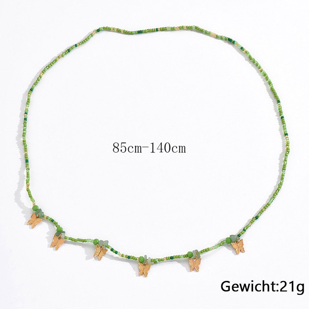 LAKKEC Charm-Kette Taille Kette Körper einfache Damenschmuck Halskette gemischte Farben