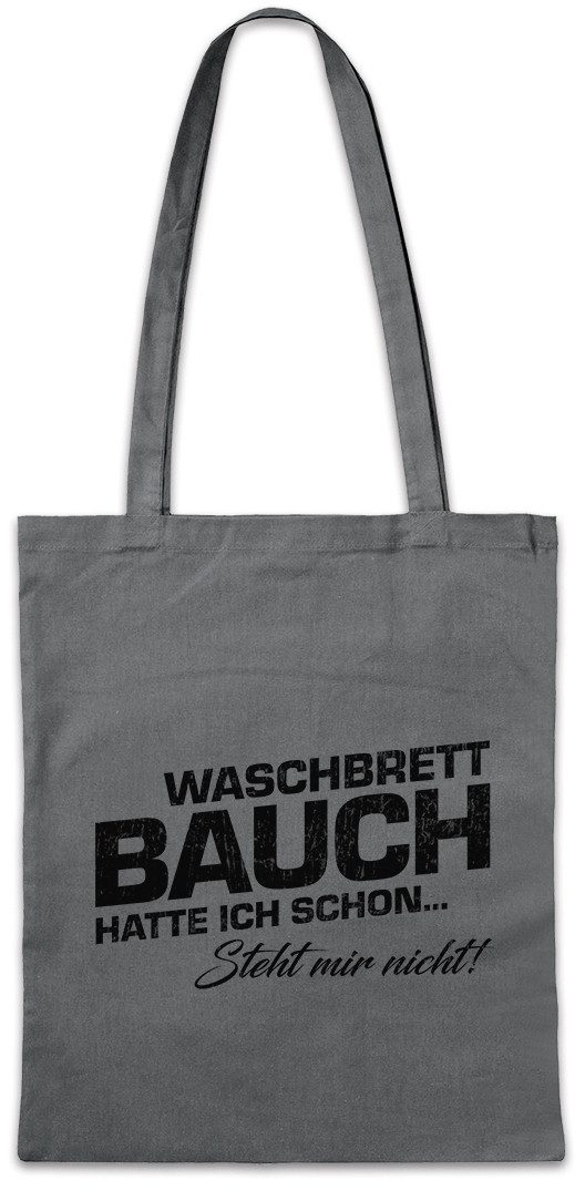 Beuteltasche Waschbrettbauch Stofftasche Body Building Abnehmen Kraftsport Gym Diät