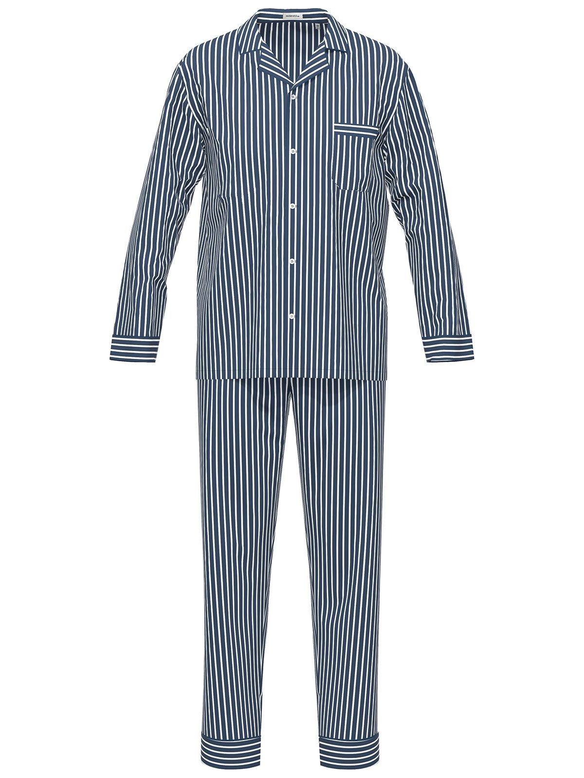 Seidensticker schwarze Rose Pyjama Herren Pyjama Set lang bodywear (Stück, günstig online kaufen