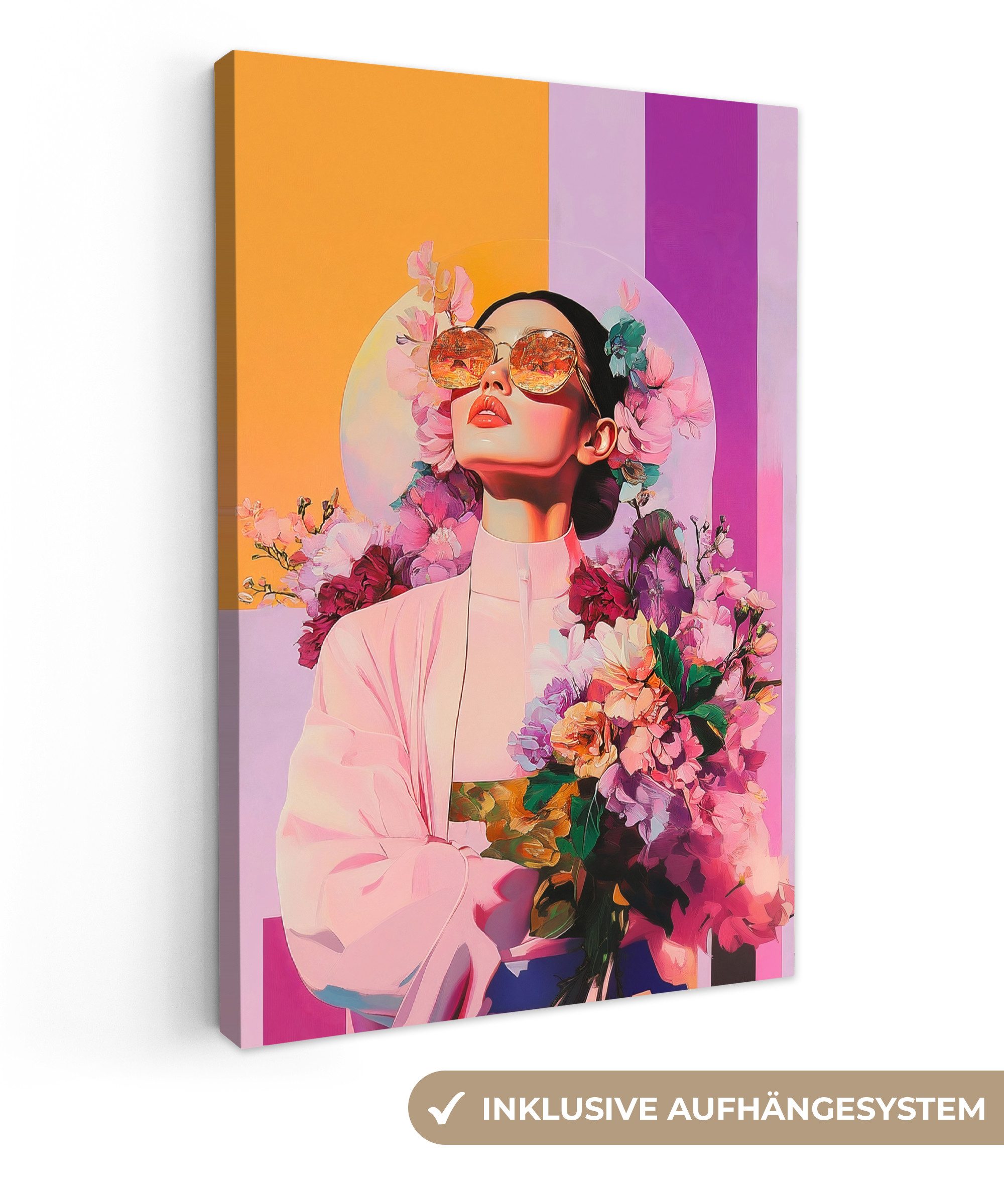 OneMillionCanvasses® Leinwandbild Porträt - Frau - günstig online kaufen