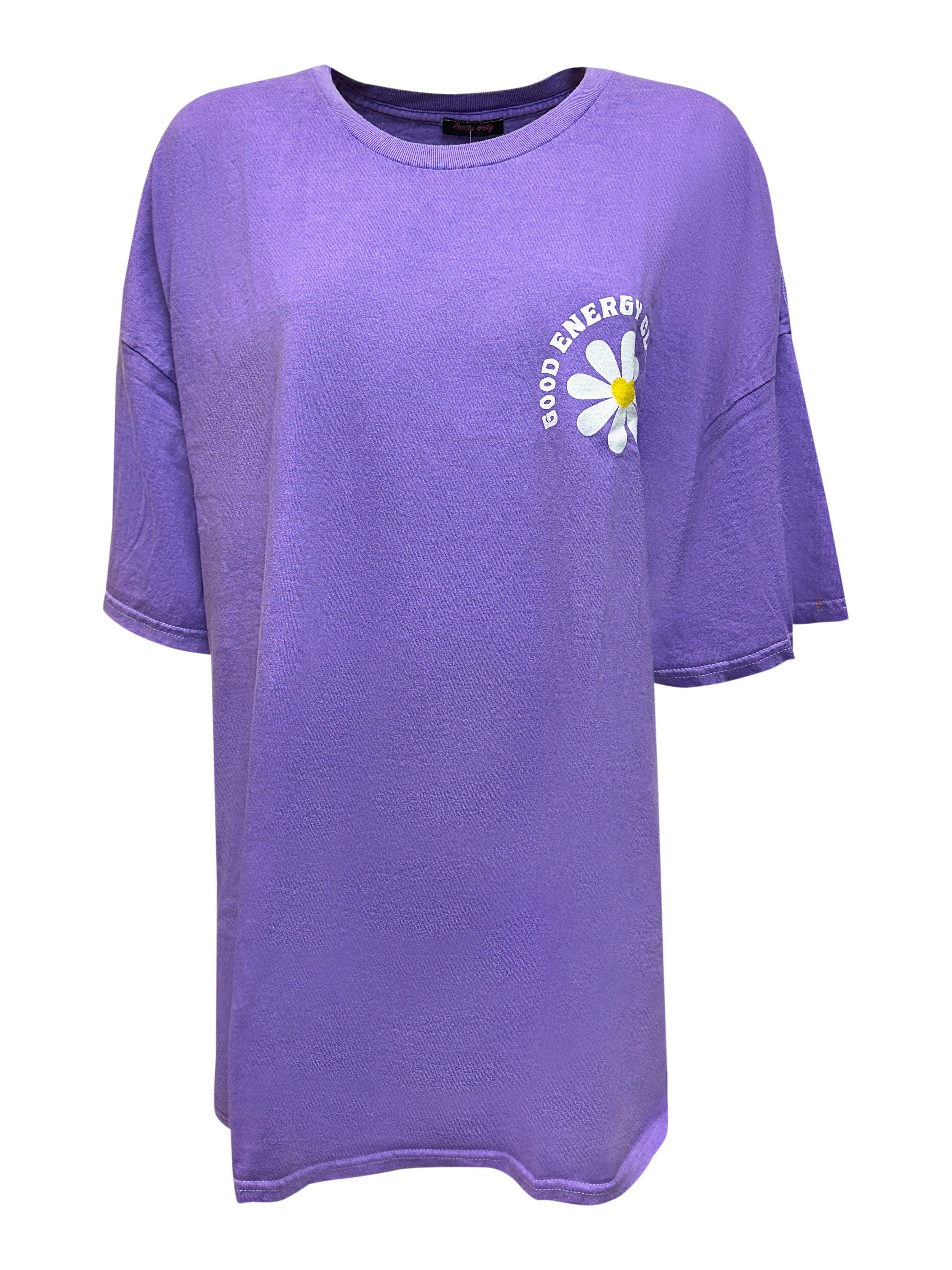 Worldclassca T-Shirt Worldclassca Oversized Print ENERGY T-Shirt lang Tee S günstig online kaufen