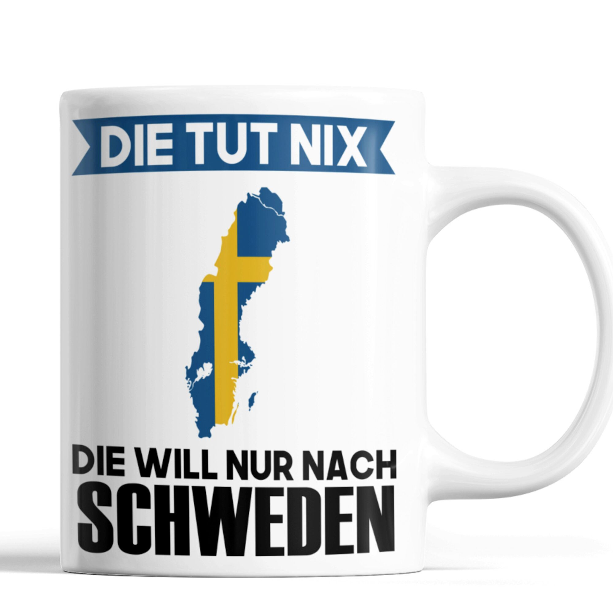 Printmacher Tasse Schweden Tasse, die tut ni die will nur nach Schweden, Geschenk, Keramik