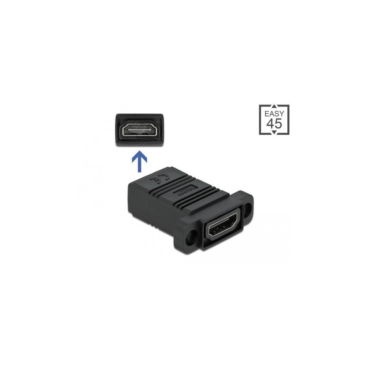 Delock Easy 45 HDMI Adapter gerade Computer-Kabel, HDMI-A, HDMI