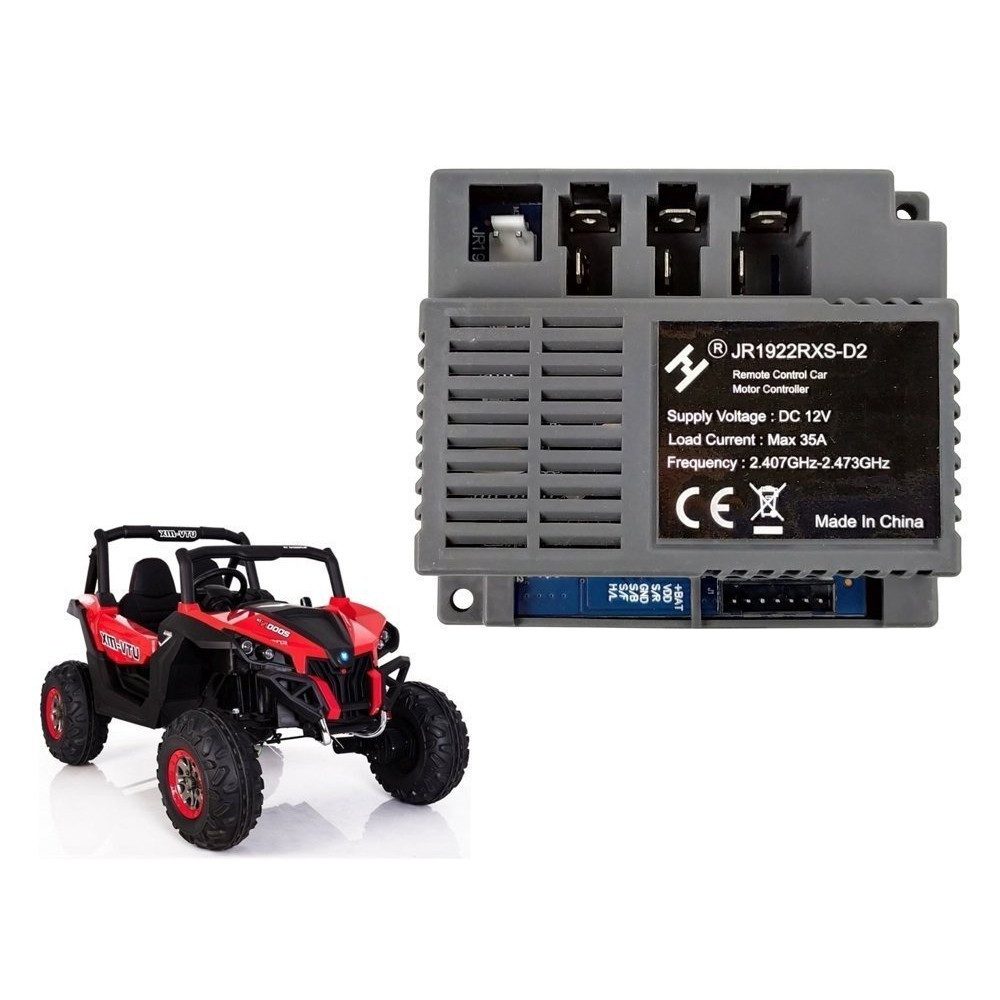 LEAN TOYS Kinderfahrzeug-Anhänger Steuermodul Empfängerplatine Fahrzeugelektronik, (Spar-Set, 1-tlg., 0,15 kg kompakt), 12 V, max. 35 A, 2,4-GHz-Empfänger, XMX603/XMX615