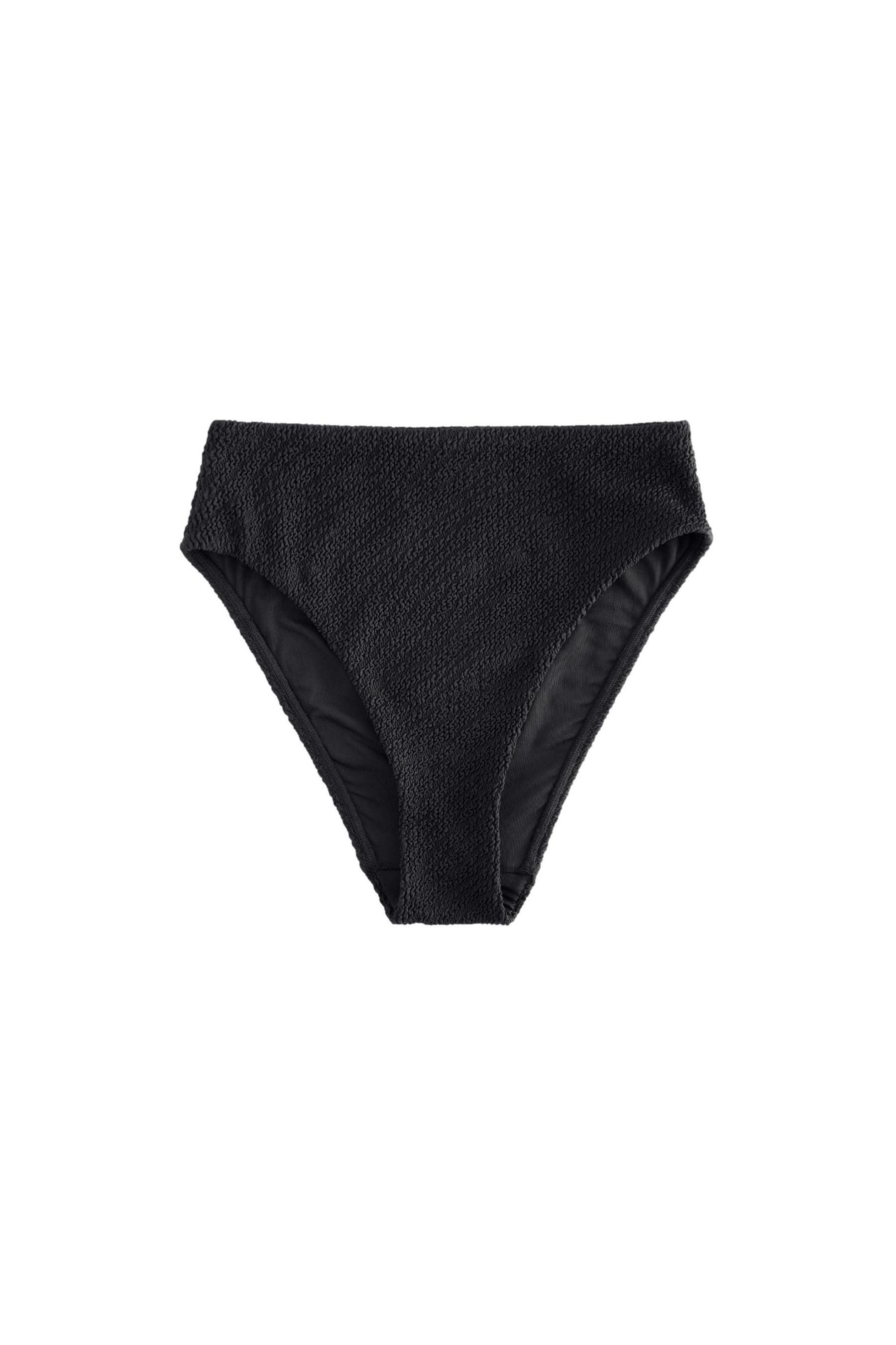 Next Highwaist-Bikini-Hose Hochbund-Bikinislip in Knitteroptik, hohes Bein (1-St)