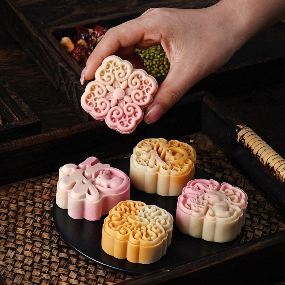 75 Blusmart Chinesischen läuft Im Wiederverwendbare G Stil, 3D-Mondkuchenform-Set alles Muffinform gut